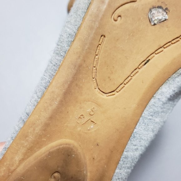 5/$25 Rue21 ect gray bow flats size 6/7 - Picture 9 of 10